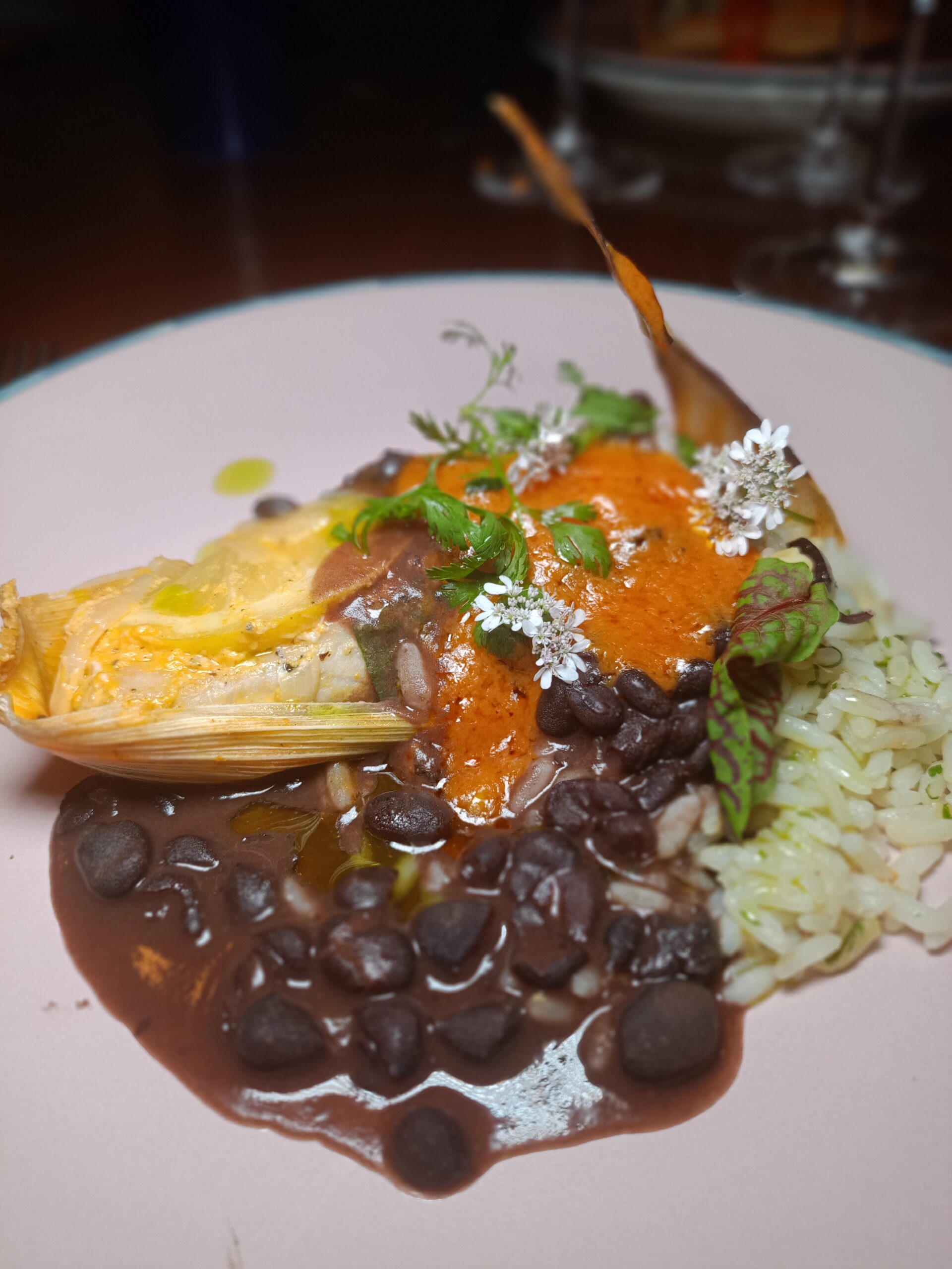 Pescado en Totomoxtle